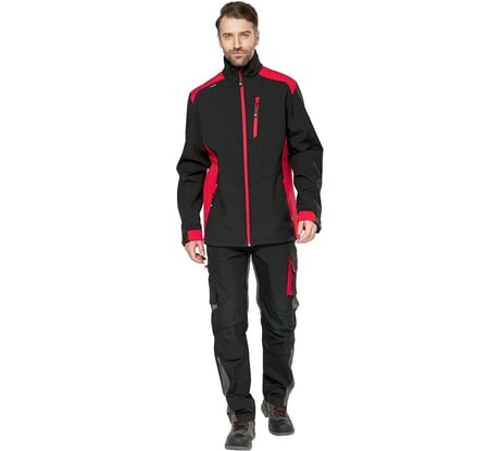 Куртка Эксперт Спецодежда "Студио" софтшелл (унисекс) черный, размер 44-46, рост 158-164 6446000077026