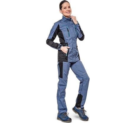 Костюм женский Эксперт Спецодежда "Кранц" маренго/черный/голубой, размер 44-46, рост 158-164 6446000075404