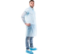 Халат одноразовый на липучках Puretech C21, 20 гр/кв.м, XXL, голубой C2155