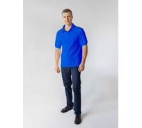 Футболка поло с коротким рукавом Текстиль М василек, р.42/164 MF0005/42-164