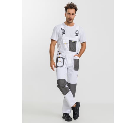 Полукомбинезон рабочий DOWELL White HD, цв. белый, р-р XXL/58 D81140-XXL