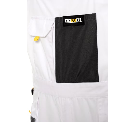 Полукомбинезон рабочий DOWELL White HD, белый, р-р LD/54 D81140-LD