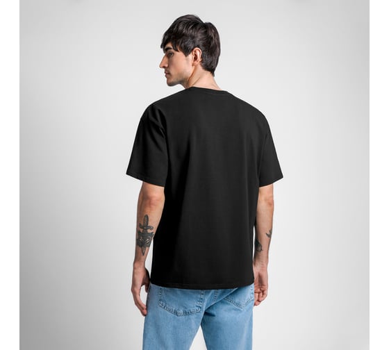 Футболка LoveMe Москва мужская, цвет черный, Силуэт оверсайз 52 (XL), 254223