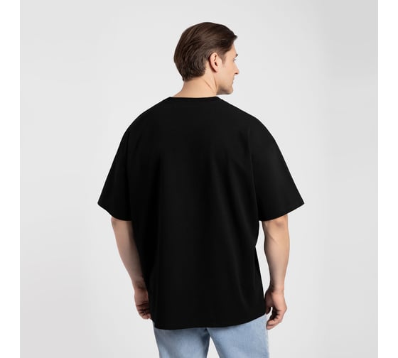 Футболка LoveMe Москва мужская, цвет черный, Силуэт оверсайз 52 (XL), 254223