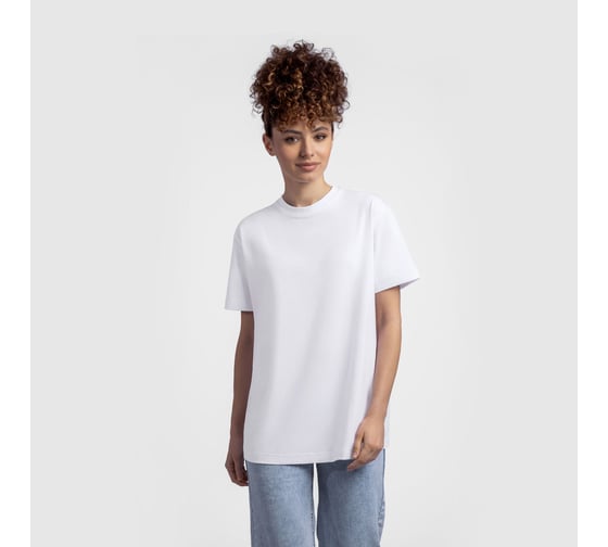 Футболка LoveMe Москва женская, цвет белый, Силуэт оверсайз 50 (XL), 254209 1