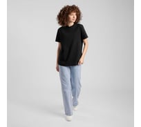 Футболка LoveMe Москва женская, цвет черный, Силуэт оверсайз 42 (XS), 254211