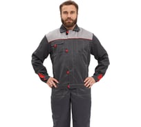 Мужской костюм Урсу.с "Фаворит" летний с п/к серый со светло-серым ткань Смесовая ; 48-50, 170-176 КОС105-308