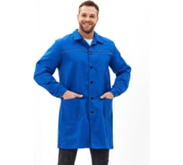 Мужской халат Урсу.с "Валент" васильковый ; 52-54, 170-176 ХАЛ521-030