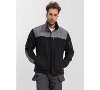 Куртка флисовая DOWELL чёрно-серая с усилениями, размер XL D81505-XL