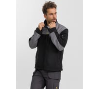 Куртка флисовая DOWELL чёрно-серая с усилениями, размер M D81505-M