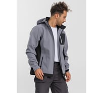 Куртка DOWELL Softshell серая с капюшоном, размер L D81480-L