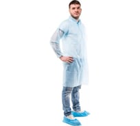 Халат одноразовый на кнопках Puretech С20 20 гр/кв.м, голубой, XL, шт. C2054
