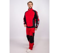 Костюм мужской Антекс Имидж куртка/брюки, красный/черный р.44-46/182-188 ЕР-00000729