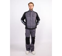 Костюм мужской мужской Антекс Имидж куртка/полукомбинезон, серый/черный, р.52-54/170-176 ЕР-00000736