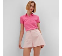 Футболка-поло женская MINAKU Basic line розовый, р-р 48 9321347