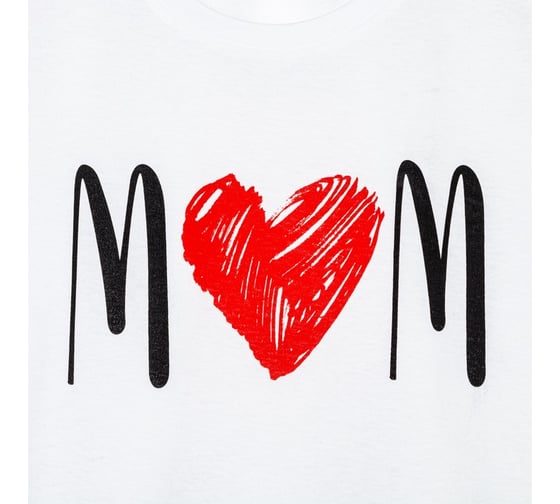 Футболка женская KAFTAN "Love mom" белый, размер 42 4495610