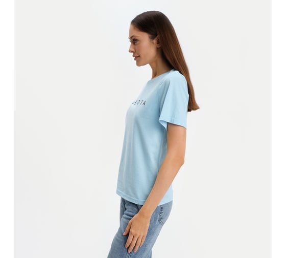 Футболка женская KAFTAN "Доброта" голубой, размер 40-42, 3639622