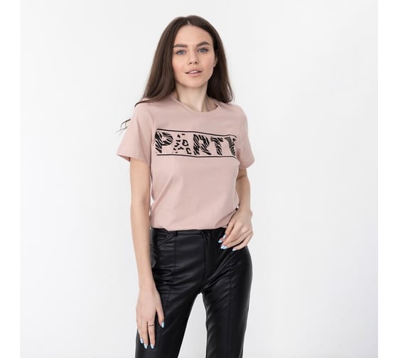 Футболка женская KAFTAN "Party" бежевый, размер 40-42 4440954