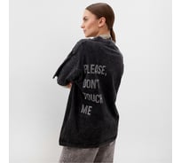 Женская футболка MIST Don't touch me из вареного хлопка, р. M, черный 9939669
