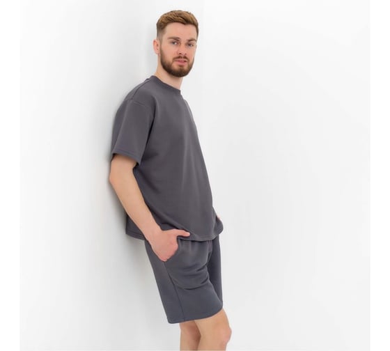Мужская футболка MIST Men's casual р. 56, графитовый 9670529