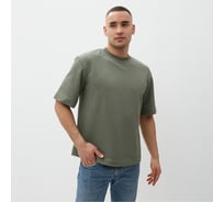 Мужская футболка MINAKU : Basic line MAN цвет хаки, р-р 54 10102685