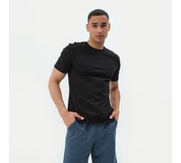 Мужская футболка MINAKU : Basic line MAN цвет черный, р-р 54 7878722