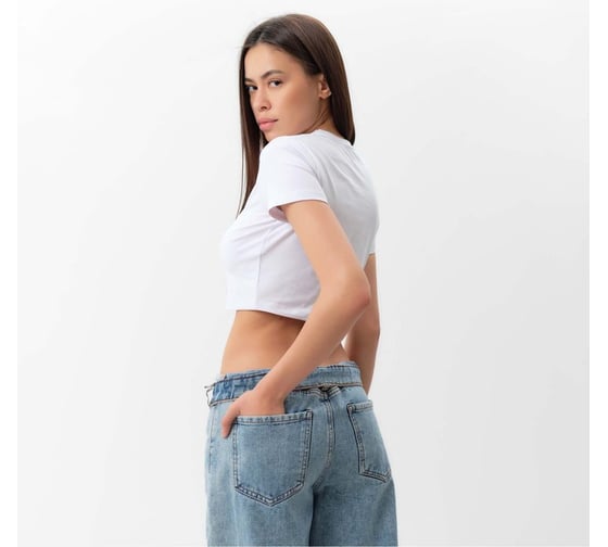 Женская футболка MIST укороченная Free, р. S (42-44) 9571791