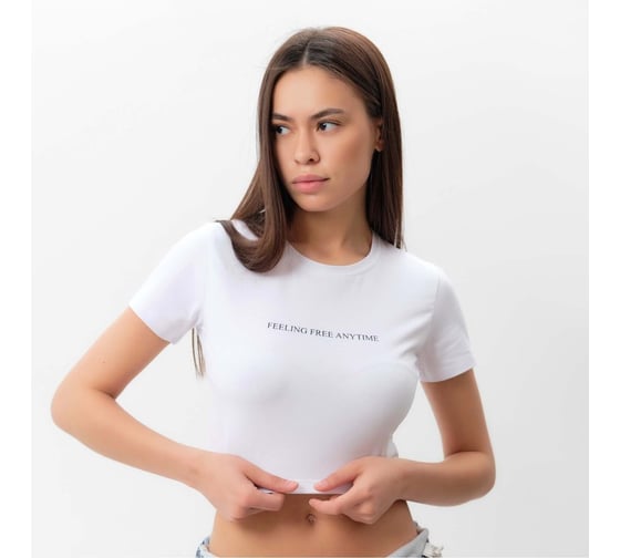 Женская футболка MIST укороченная Free, р. S (42-44) 9571791