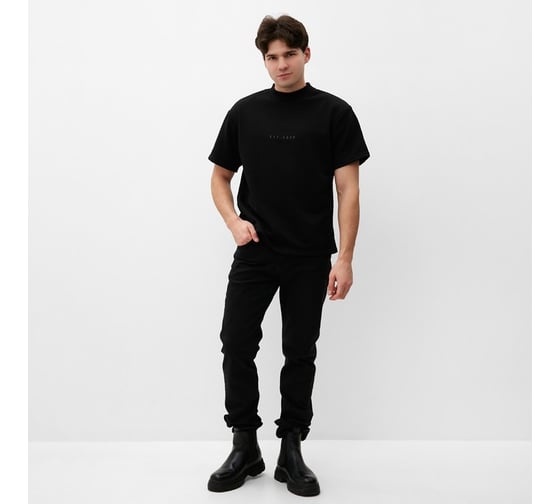 Мужская футболка MIST Men's casual р. 54, черный 10098815