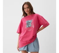 Женская футболка MIST "Streetwеar" из вареного хлопка, цв. розовый, р-р S 10204728