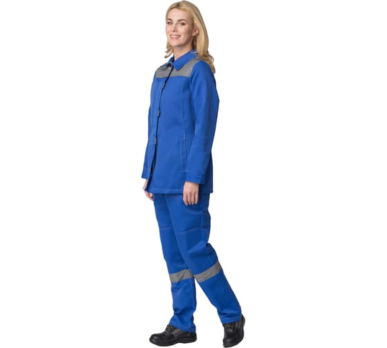 Женский костюм ФАКЕЛ Весна-2 СОП, васильковый/серый, р. 56-58, рост 182-188 87468839.014 1