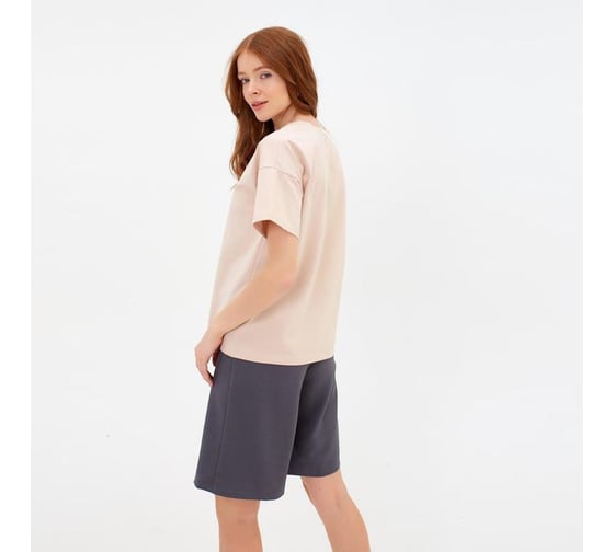 Футболка женская MINAKU Basic line, бежевый, р-р 48 5532534