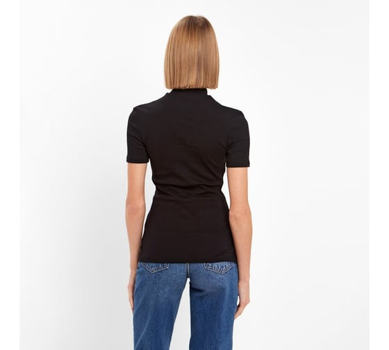 Футболка женская MINAKU Basic line, черный, р-р 48 9321291