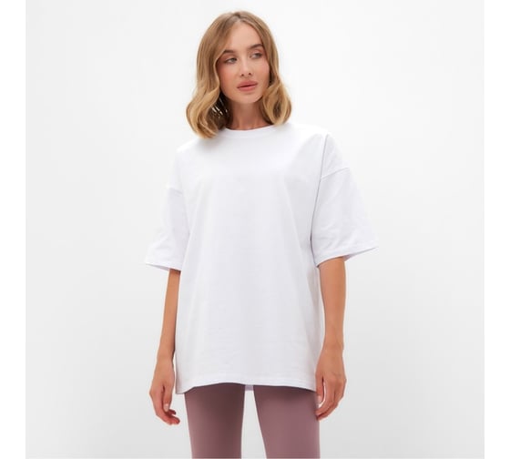 Футболка женская MINAKU Basic line, белый, р-р 42 9531618