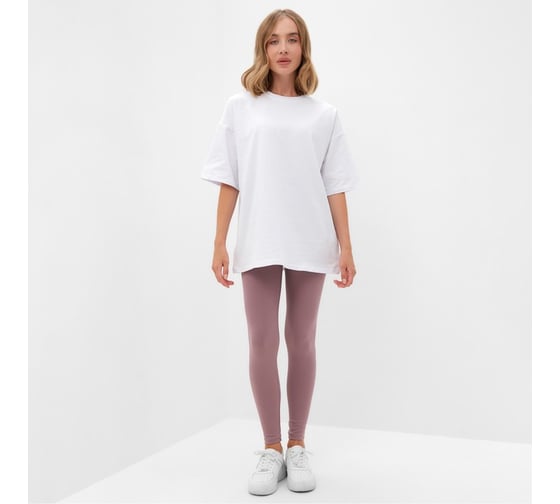Футболка женская MINAKU Basic line, белый, р-р 48 9531621