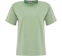 Футболка женская MINAKU однотонная Basic line, оливковый, р-р 42 5114022