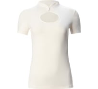 Футболка женская MINAKU с вырезом Basic line, экрю, р-р 40 9365226