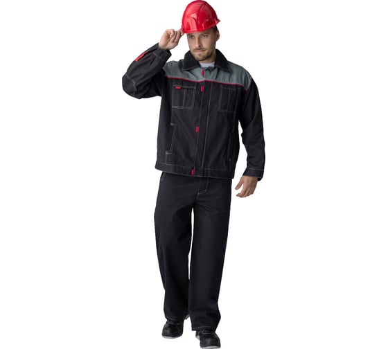 Костюм ФАКЕЛ Флагман-Фаворит-1, темно-серый/серый, р. 52-54, рост 158-164 87460689.016 1