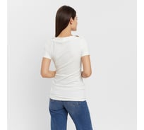 Женская футболка с вырезом лодочка MINAKU Basic line цвет ваниль, р-р 42 9366190 9365190