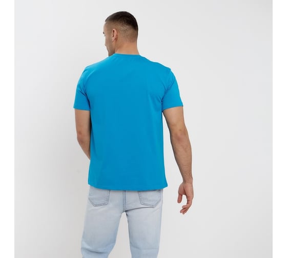 Мужская футболка MINAKU Basic line MAN цвет бирюза, р-р 44 9336739