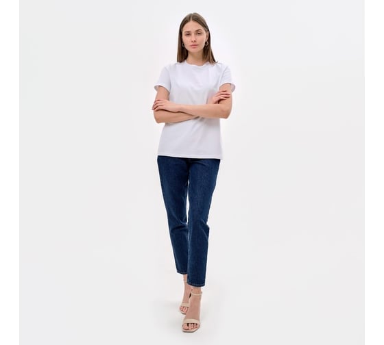 Женская футболка MINAKU Basic line цвет белый, р-р 44 9304640