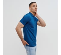 Мужская футболка (поло) MINAKU Basic line цвет синий, р-р 44 7576578