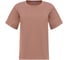 Однотонная женская футболка MINAKU Basic line цвет коричневый, р-р 54 5114035 2