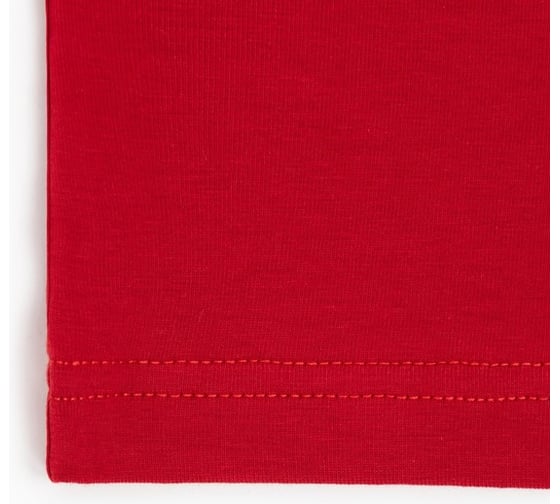 Женская футболка с вырезом лодочка MINAKU Basic line цвет красный, р-р 48 9365205