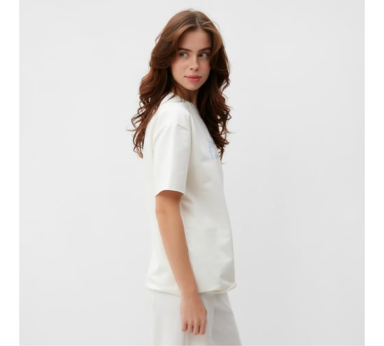 Женская футболка MINAKU SPORTY & STYLISH цвет экрю, р-р 42 9583275