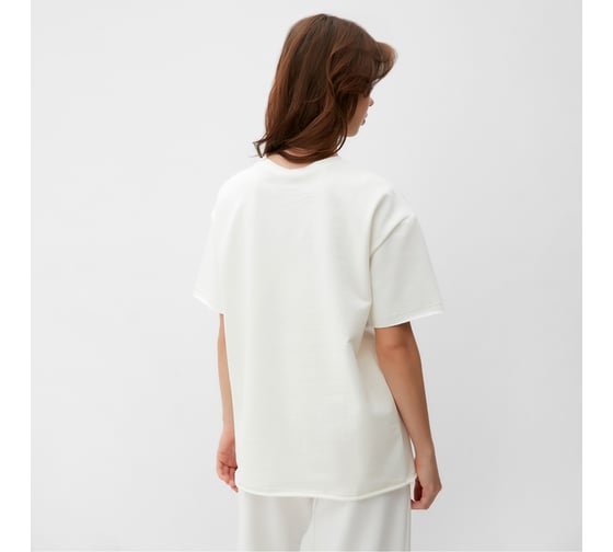 Женская футболка MINAKU SPORTY & STYLISH цвет экрю, р-р 42 9583275