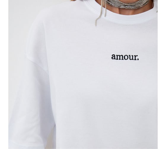 Женская футболка MIST Amour р. S-M, белый 9941262