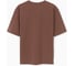 Однотонная женская футболка MINAKU One Most Brand цвет коричневый, р-р 42 10362238 6