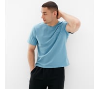 Мужская футболка MINAKU : Basic line MAN цвет голубой, р-р 52 7586052