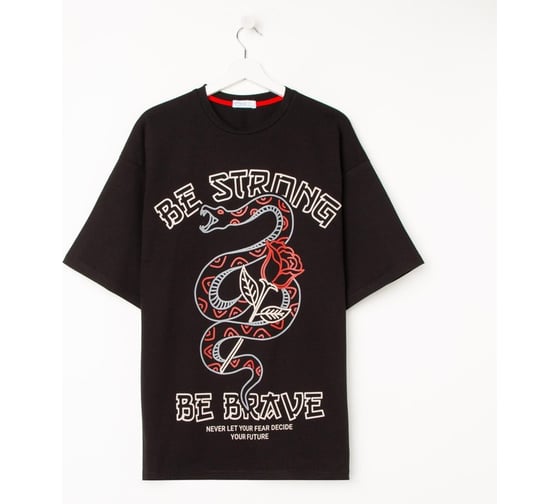 Мужская футболка KAFTAN "Be stgong", черный, р. 48 7025425